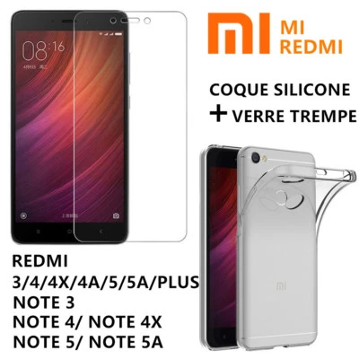 Film Protection Verre Trempé Xiaomi REDMI NOTE 11S 10 5G 9 9S 8T 10C+ Coque TPU