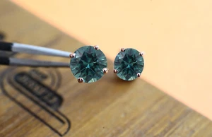 Montana Ohrstecker 6 mm runde Form 14K vergoldet 925 Sterling Silber - Bild 1 von 8