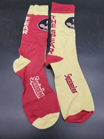 Florida State Seminoles Crew Socks Size Large 10-13 NEW Cover