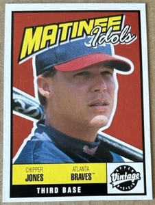 CHIPPER JONES 2001 UPPER DECK VINTAGE MATINEE IDOLS Card #M4 NM-MT Condition - Bild 1 von 2