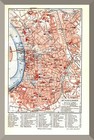 Düsseldorf +Historischer Stadtplan 1909+ Flingern,Oberbilk,Derendorf,Karlstadt