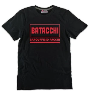 T-shirt Loris Batacchi capoufficio pacchi nera cotone fantozzi cult film roncato - Foto 1 di 2