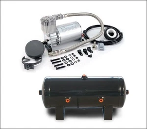 Compresor de aire Viair 280C 150 Psi Max con bocina de tren tanque de acero de 2 galones y 6 puertos - Imagen 1 de 1