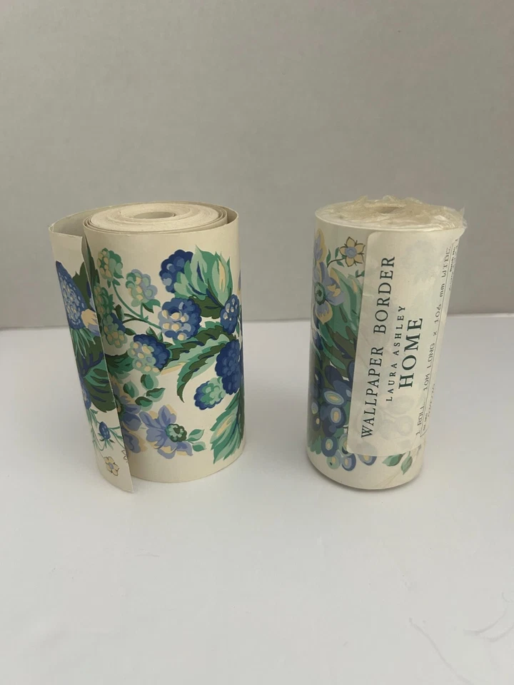 Vintage LAURA ASHLEY Bramble Wallpaper Border (2) Rolls 10M X 106mm - Image 1 of 1