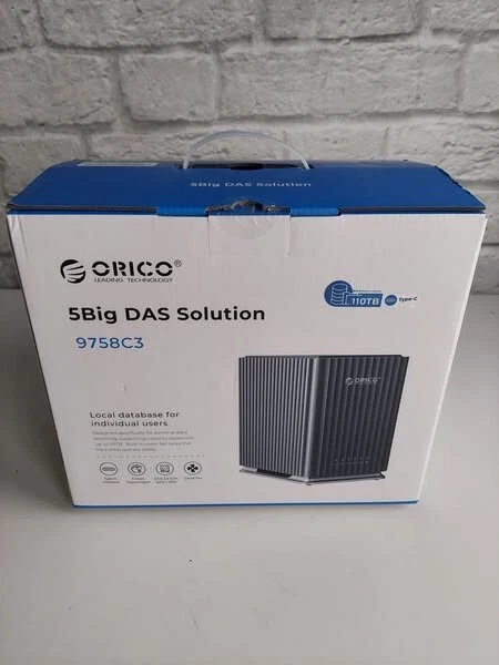 Orico 9758C3 Multibay DAS, 5 Bay Storage, Expands up to 110Tb, 260mbs read/write - Image 1 of 1