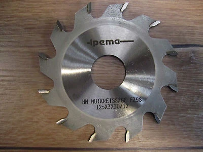 Edessö / Koll HW Nutfräser / Flachzahnnuter 125 x 3,0 x 30 mm Z.12 F