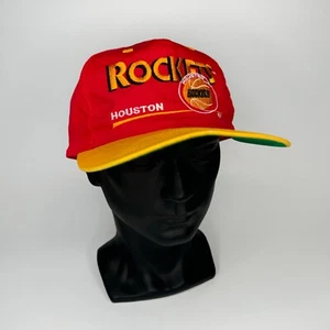 Sombrero de colección NBA Houston Rockets rojo/amarillo Snapback algunos usan gemelos marca - Imagen 1 de 7