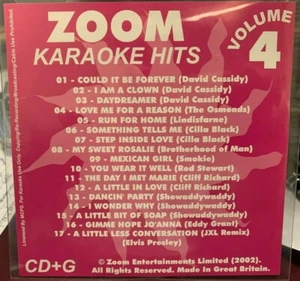 ZOOM KARAOKE HITS SERIE CDZM0004 VOL 4 CD + G 17 TRACKS - Bild 1 von 1