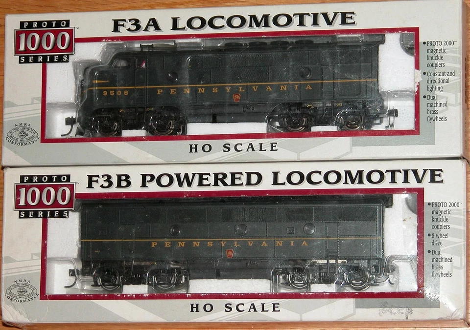 HO LIFE LIKE PROTO 1000 8173 23968 F3A F3B SET PENNSYLVANIA 9508 9502B - Image 1 of 1