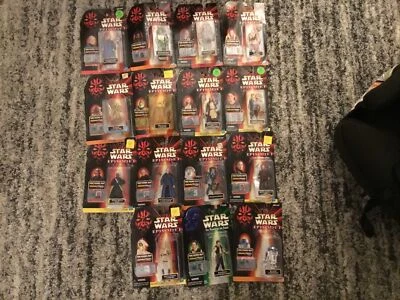 Lote de 15 y 3 figuras de acción Star Wars Episodio 1 juego de accesorios Foto 1 de 4