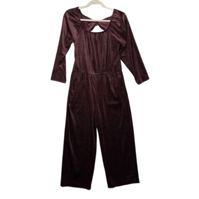 Nuevo con etiquetas Mono Antiguo Azul Marino Manga Corta Terciopelo Granate Talla XL Foto 1 de 4