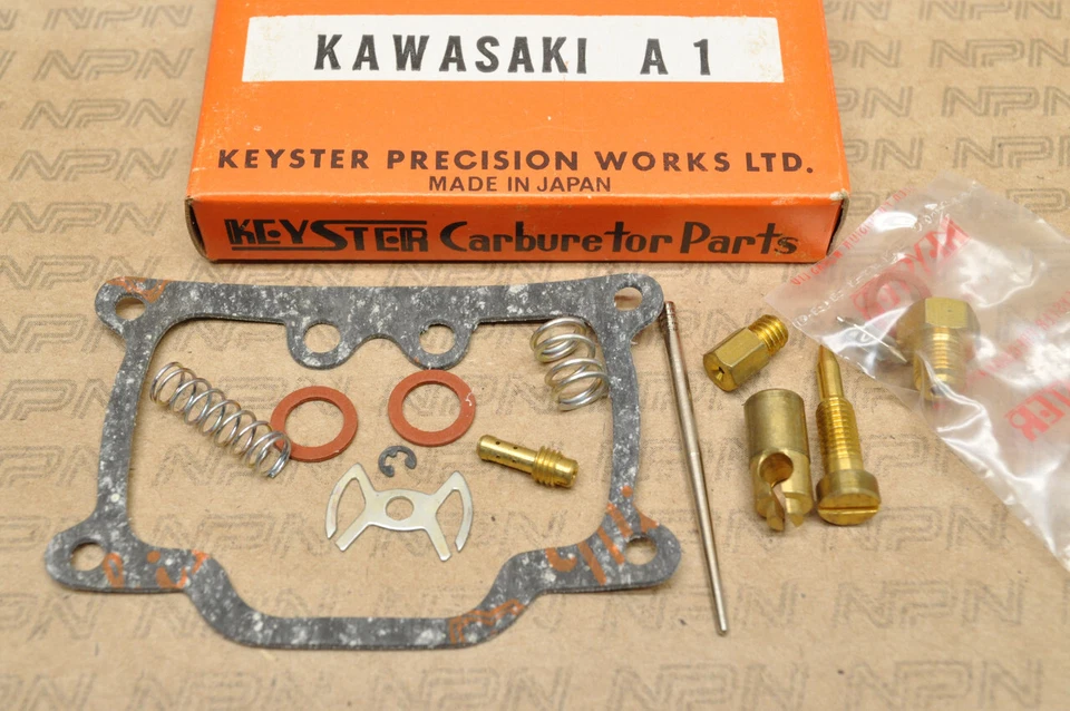 NOS Kawasaki A1 Keyster Carburetor Carb Needle Jet Spring Rebuild Repair Kit - Image 1 of 1