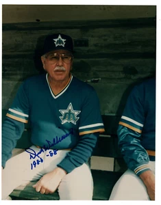 SIGNED photo of Dick Williams manager of World Series champion Oakland Athletics - Picture 1 of 3