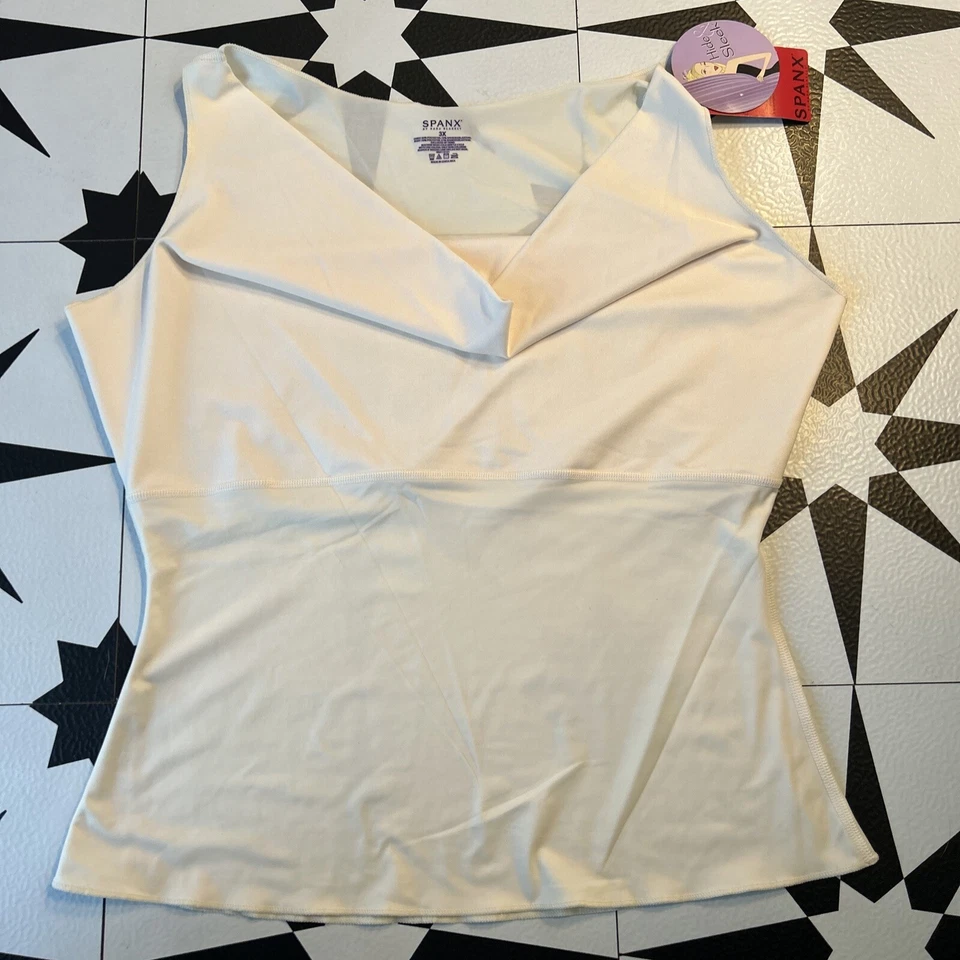 A22 Spanx Hide & Sleek Cowl Neck Camisole Vanilla 3x