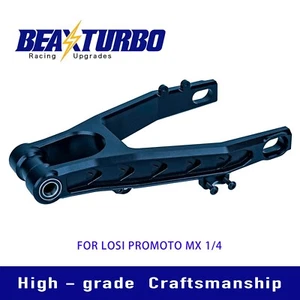BeaxTurbo CNC Alu 7075 Hinterradschwinge für LOSI Promoto MX1:4 los264000 schwarz - Bild 1 von 6
