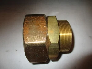 Omega Flex 2 in. NPT Tracpipe gas pipe Straight Fitting Part # GPFST2000 - Picture 1 of 4