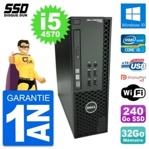 PC Dell Precision T1700 SFF Intel i5-4570 RAM 32Go SSD 240Go Windows 10 Wifi - Zdjęcie 1 z 13