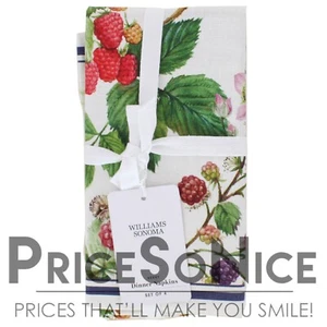 Williams Sonoma Berry Dinner Napkins - Set of 4 MSRP $50 - Picture 1 of 2