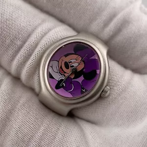 Disney Minnie Mouse Ring Watch Womens 21mm Case Stretch Band Quartz Three Hands - Picture 1 of 10