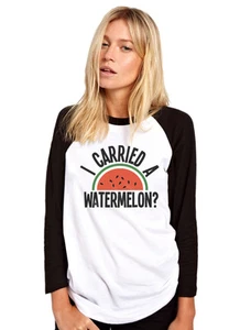 I Carried a Watermelon Damen-Baseballtop - Bild 1 von 3