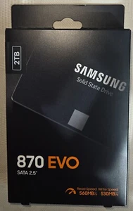 Samsung - 870 EVO 2TB Internal SSD SATA MZ-77E2T0B/AM - Picture 1 of 2