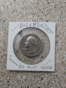 Bicentennial Quarter 1776-1976 Error No Mint Mark - Picture 1 of 2