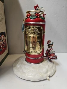 Enesco The Festive Vigili del Fuoco Topi Action Music Box. Funzionante! Completo di scatola - Foto 1 di 6