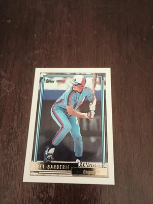 1992 Topps Gold Winners #224 Bret Barberie (NM-MT) - Image 1 of 2