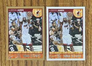 2 LEBRON JAMES 2013-14 Panini NBA HOOPS Cards (1) GOLD & (1) BASE #62 - Picture 1 of 2