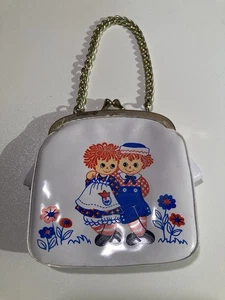Monedero vintage 1975 RAGGEDY ANN sello/Bobbs-Merrill hecho en Hong Kong - Imagen 1 de 5