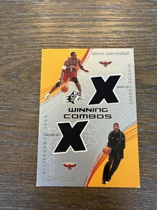 2002-03 SPx #SA/DJ Shareef Abdur-Rahim / DerMarr Johnson MEM Winning Combos - Picture 1 of 2