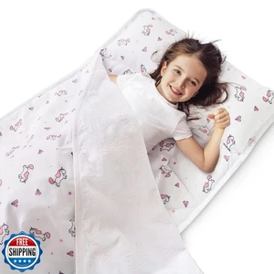 Toddler Nap Mat with Blanket 50" x 21" x 1.5", Nap Mat for Boys Girls Super S - Picture 1 of 5