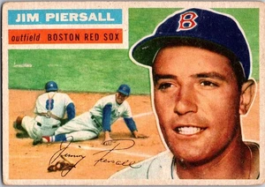 1956 Topps Jim Piersall #143 dorso grigio - Foto 1 di 2