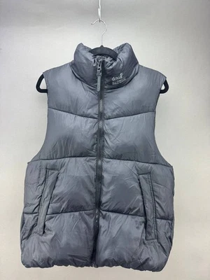 Chaleco acolchado gris cremallera completa Zara DNWR para mujer talla S Foto 1 de 4