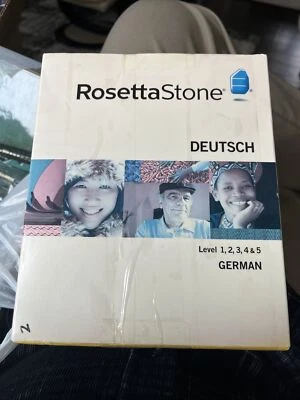 Rosetta Stone German Deutsch Version 3 - Levels 1, 2, 3, 4, and 5 Pc and Mac - Image 1 of 2