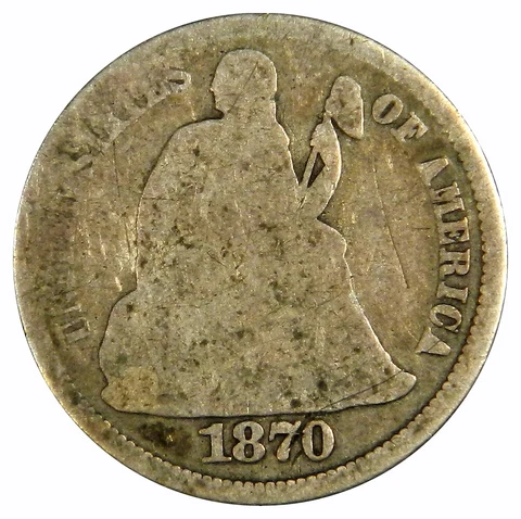 1870 SEATED LIBERTY DIME ~ GOOD ~ PRICED RIGHT! Cover