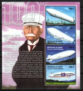 Guinea Stamp 2076 - First Zeppelin Flight, centenary - Picture 1 of 1