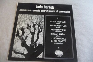 BARTOK LP SONATA PIANO PERCUSSION EDITH FARNADI. ANDRE GERTLER. PRINZ. ANTAL.... - Picture 1 of 6