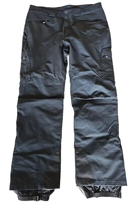 Pantalones cargo Patagonia para hombre esquí nieve talla 38x33 negro malla forrada cierre al tobillo Foto 1 de 4