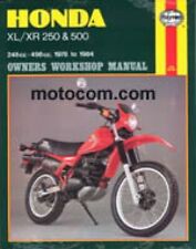 1978-1984 Honda XL250 XR250 XL500 XR500 Repair Manual by Haynes : H567