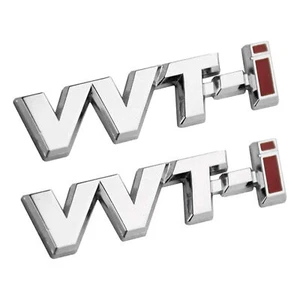 2 piezas Se adapta a VVT-I VVTI emblemas insignia 3D Hq metal guardabarros lateral coche maletero trasero pegatina - Imagen 1 de 4
