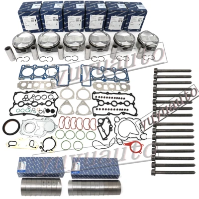 Engine Pistons Gaskets Rebuild Φ22mm Kit For Audi A6 A7 A8 Q5 Q7 3.0T - Image 1 of 4