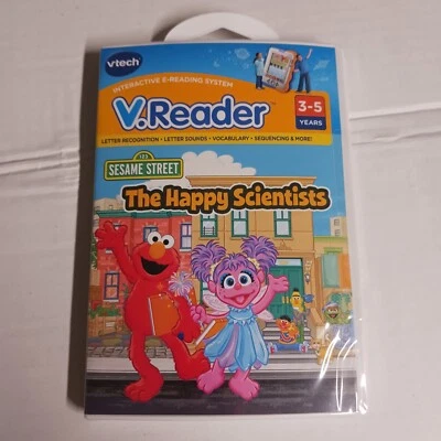 VTech V.reader Learning Software Elmo The Happy Scientists, Sesame, Brand New - Image 1 of 4