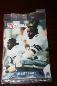 1991 Pro Set Gazette ~ Factory Sealed Promo Pack ~ *Emmitt Smith* / Tom Barrasso - Picture 1 of 1