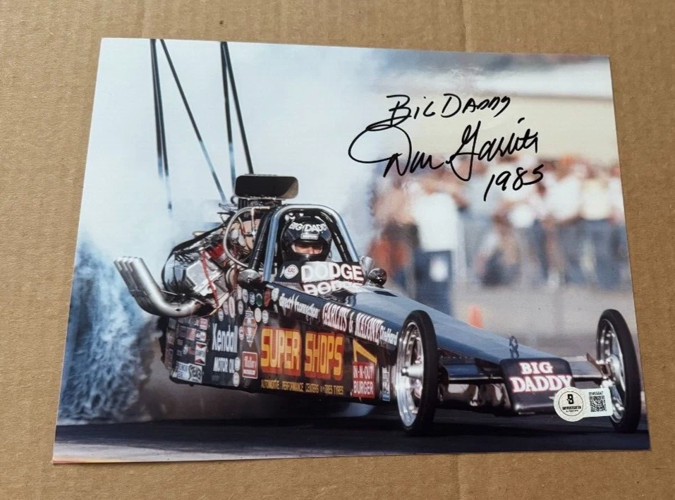 FOTO DE COLECCIÓN 8X10 FIRMADA POR DON GARLITS NHRA LEGEND BECKETT BAS AUTÉNTICA Foto 1 de 1