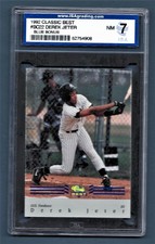 1992 Classic Best Blue Bonus Derek Jeter Yankees #BC22 Rookie ISA 7 #52754908