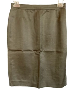 Missoni Pencil Skirt Dark Taupe Brown 1980s Sheen Wool Blend EUC IT 40 / US 4 - Picture 1 of 17