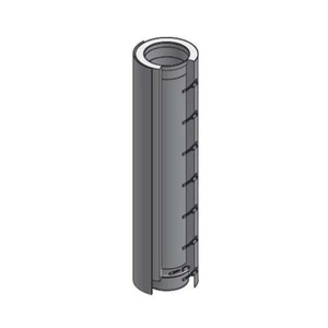 14" Diameter, Double Wall Reduced Clearance Grease Duct, 48" Cut Length - Picture 1 of 1