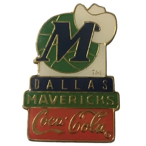 Vintage 1994 NBA Dallas Mavericks Logo Coca-Cola Souvenir Pin - Picture 1 of 2