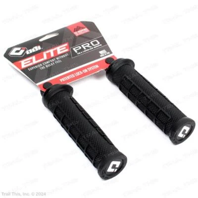 ODI V2.1 Elite Pro Negro MTB 130mm Empuñaduras BMX Bicicleta Patrón Waffle Foto 1 de 3